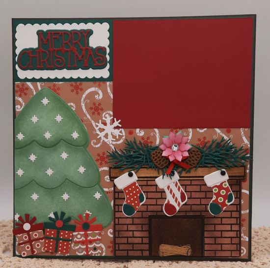 Christmas tree & fireplace
