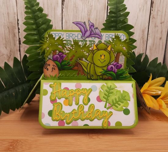Happy Birthday #6 dies
Keywords: 5x7BoxCard dinosaurs happy birthday RectangleBoxCard