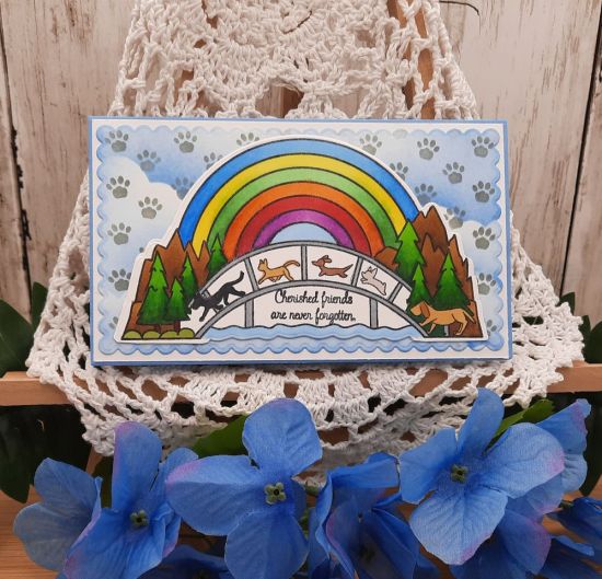 Rainbowbridge2stamp
Keywords: Rainbow Bridge sympathy dogs cats