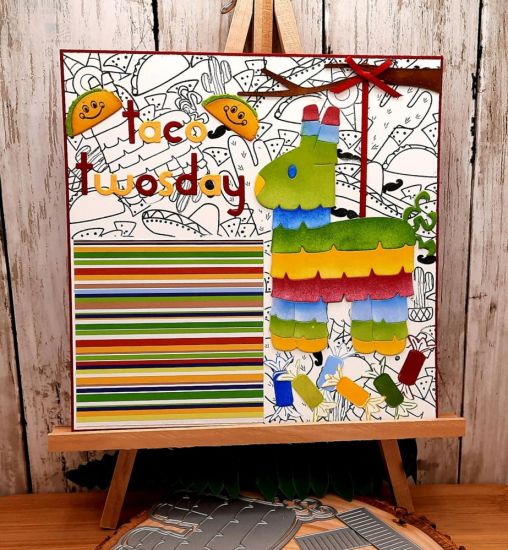 Taco Fold It
Keywords: Taco mustache pinata candy scrapbook page