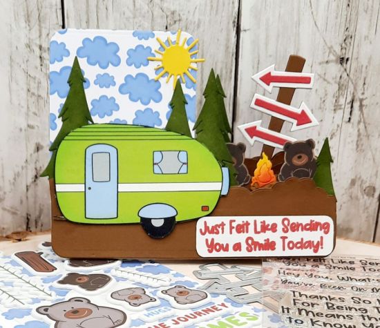 June card kit 2022
Keywords: Step up card camper bear trees