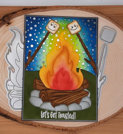 Campfire fold it
Keywords: Campfire fold it starry night background marshmallows