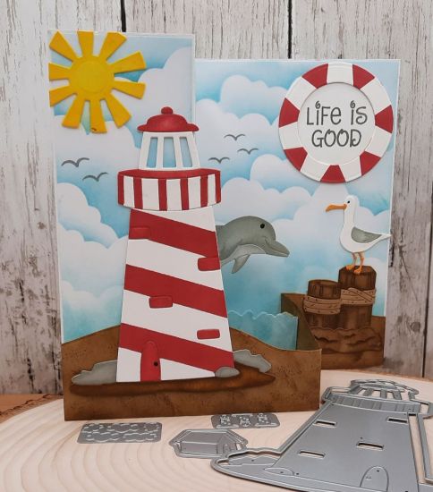 Lighthouse Fold It
Keywords: Lighthouse fold it dolphin seagull double z fold