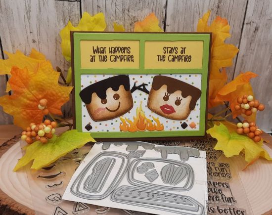 July 2022 Card Kit
Keywords: Grid die smores marshmallow lips 