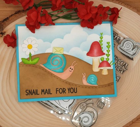 Snails2stamp
Keywords: Snail mail mushrooms flowers