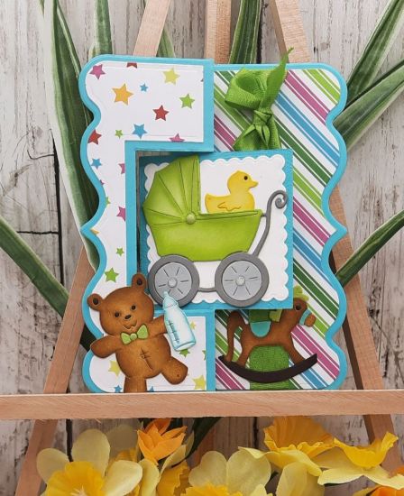 Fancy Edge Square Flip It
Keywords: Teddy bear bottle rocking horse carriage stroller duck