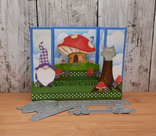 Woodland create a scene add on
Keywords: Mushrooms gnome owl tree grass
