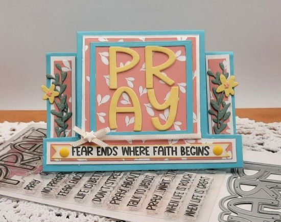 Praystrips2stamp
Keywords: Pray strips center step up card