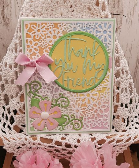 Floral Frenzy background die
Keywords: Floral frenzy flowers thank you my friend circle Newport flower swirls