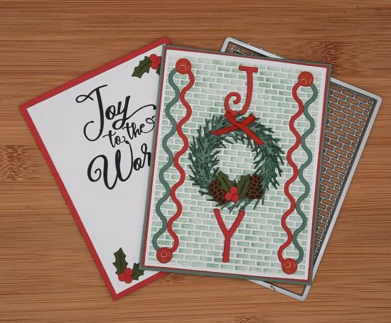 Brick background die
Keywords: Brick Joy wreath pinecone pine quirky
