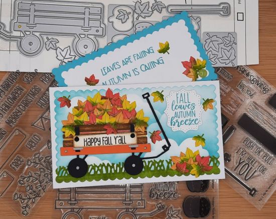 Wagon2stamp
Keywords: Wagon leaves clouds grass fall