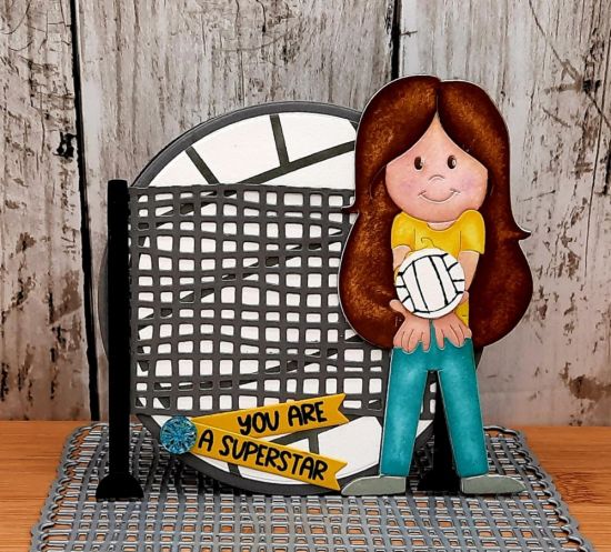 Burlap background dies
Keywords:  Burlap stephie doll volleyball