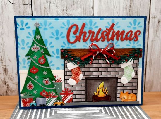 5x7 stitched rectangle dies
Keywords: 5x7 card rectangles tree fireplace cat gifts stockings christmas