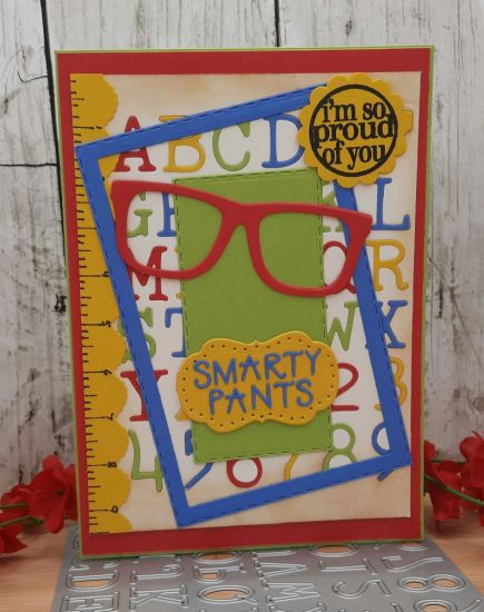 Uppercase dies
Keywords: Uppercase font glasses ruler