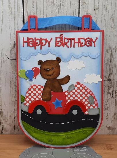 Car Fold It
Keywords: Banner car fold it balloons clouds road happy birthday