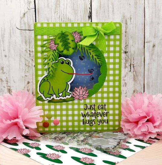 2023 March Card Kit
Keywords: March card kit frogs circle lilypad flower leaf pine sprigs