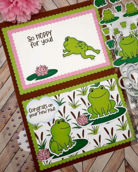 2023 March Card Kit
Keywords: March card kit frogs lilypad flower cattails