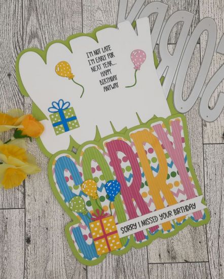 Sorry Fold It
Keywords: Sorry fold it gifts balloons belated birthday