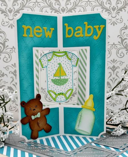 Reverse Corner Square Criss Cross
Keywords: Baby bottle onsie teddy bear sailboat