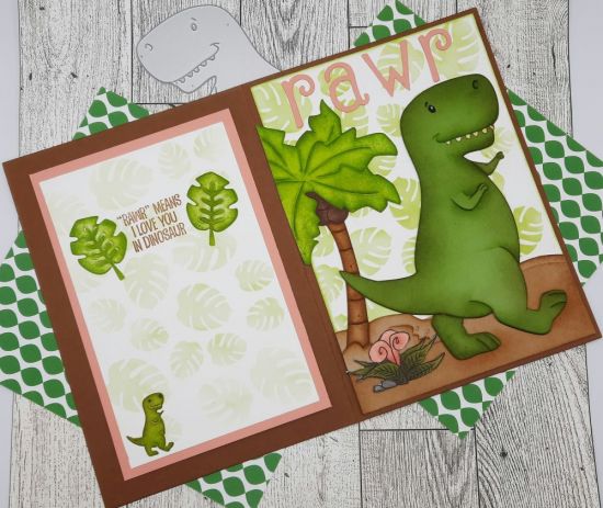 T-rex fold it
Keywords: Dinosaur fold it palm tree rawr palm leaf stencil flower