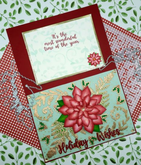 Fern Class
Keywords: FloralSwishCard Fern poinsettia christmas holiday wishes stencil