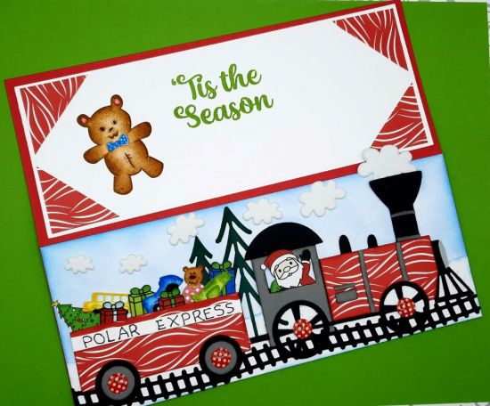 September 2023 Card Kit
Keywords: Slimline train fold it tracks Christmas tree bus car airplane teddy bear santa