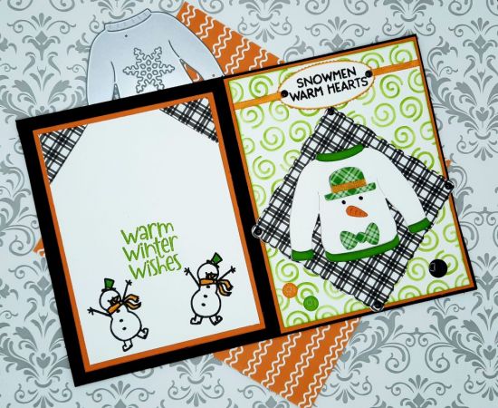 Crazy sweater
Keywords: Sweater snowman winter swirls hat bow tie carrot