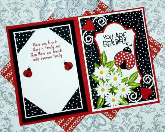 Graceful Shape
Keywords: Graceful 5x7 deckle edge card ladybug flowers daisy heart beautiful
