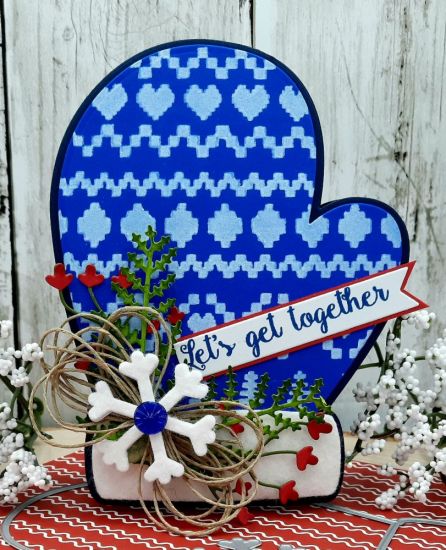 Mitten fold it club
Keywords: Mitten fold it sweater stencil snowflake