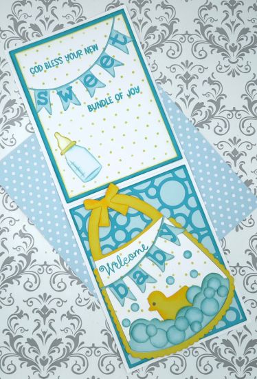 Baby Bib fold it
Keywords: Baby bib duck bubbles banner tub