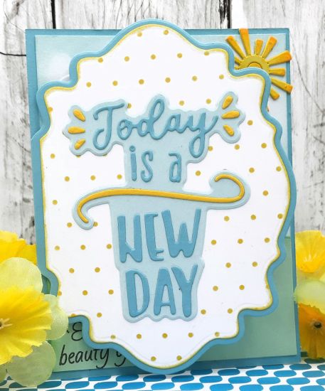 Bouncy card
Keywords: Flowers sun clouds new day
