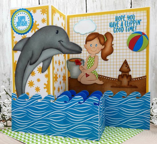 Jumping Dolphin fold it (inside)
Keywords: Dolphin stephie sandcastle bucket birthday DoubleZCard