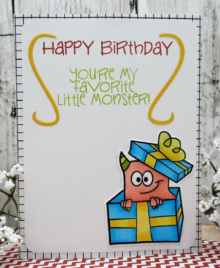 Rounded Window card die (back)
Keywords: Birthday monster balloons surprise