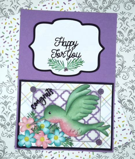Hummingbird  Fold It
Keywords: Congrats Hummingbird flowers
