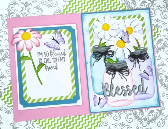 Mini Butterflies dies
Keywords: Clouds jars flowers butterflies blessed friend