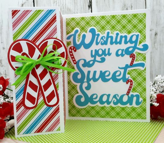 Wishing You a Sweet season word die
Keywords: Sweet season z fold candy canes