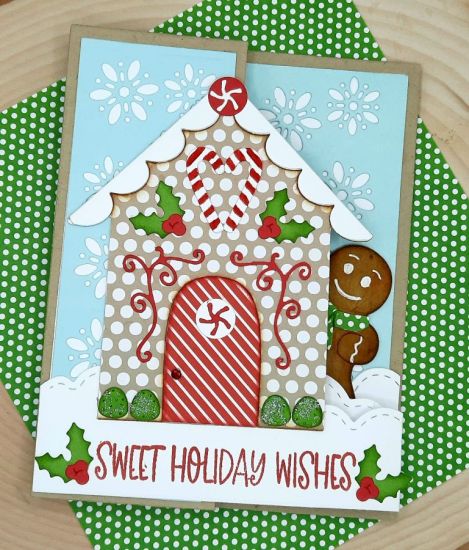 Gingerbread snow fun
Keywords: Gingerbread house z fold tree christmas DoubleZCard