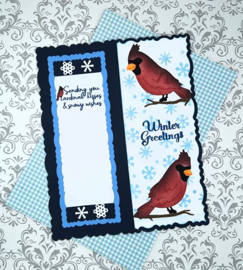 Winter Birds
Keywords: Deckle edge cardinals branch sympathy winter wishes