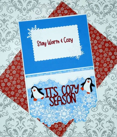 Snowflake Edge card
Keywords: Snowflakes penguins christmas winter