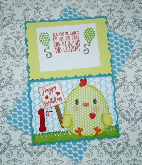 Chubby Chicken Fold It
Keywords: Chickie Easter birthday