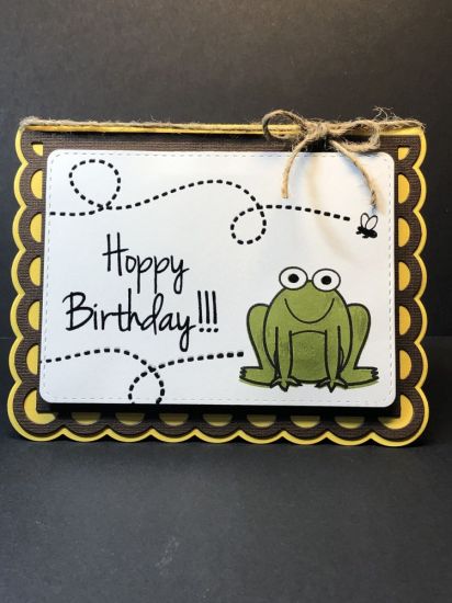 Hoppy Birthday
Birthday card
Keywords: Frog