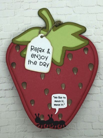 Strawberry 
Fun card for a Birthday. Encouragement, Thinking of you
Keywords: Strawberry, picnic2stamp, solids4picnic, picnic2stamp dies