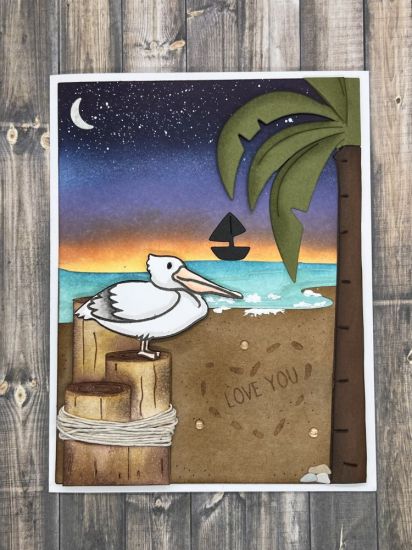 Love you
Keywords: Pelicans2stamp, Beach Background Die, Dec.2020 card kit stamp set