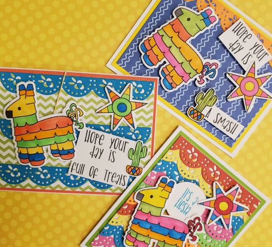 Fiesta fun
three cards made with pinata2stamp
Keywords: Pinata Fiesta taco