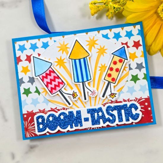 Firecrackers with Stencil
