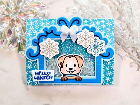 This die is for way more than Fall cards! Its a great all around frame die!
