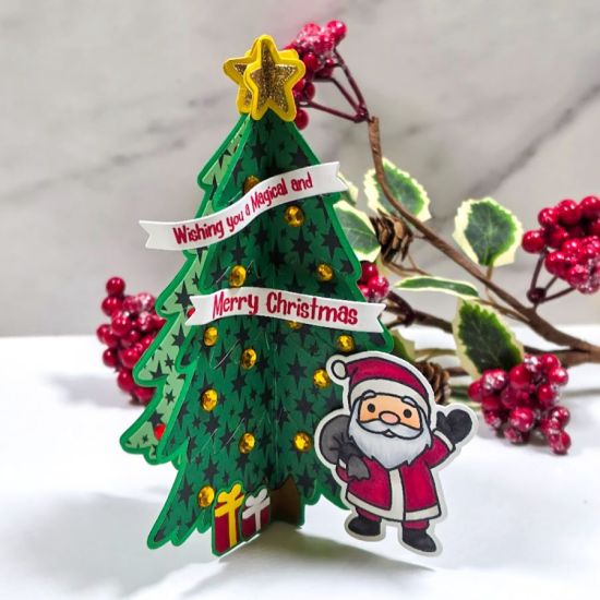 Keywords: Criss Cross Tree with Santa