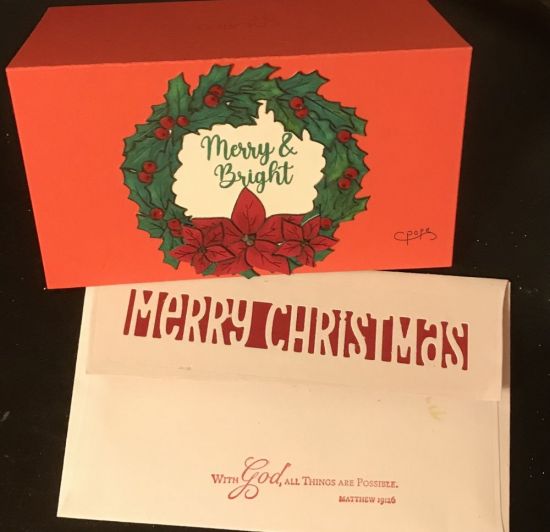 Envelope of Merry and Bright
Keywords: EnvelopeLinerDies Mini slimline