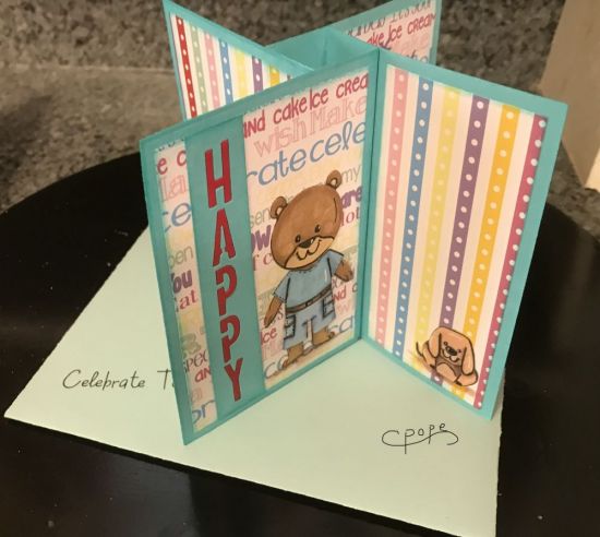 Happy Birthday  Pinwheel Card
Keywords: 5 x 7 Pinwheel Card