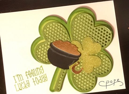 Happy St. Patricks Day
Keywords: Shamrock Fold it